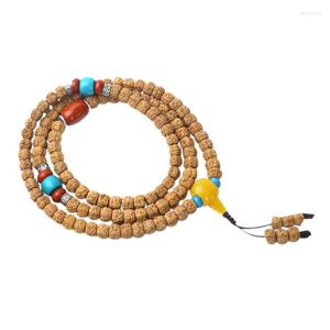 Strand Handmade Original Bodhi Seeds Bracelet Hommes Et Femmes 108 Pièces Collier De Perles Fines De Graines Brutes Naturelles