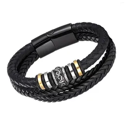 Pulseras de amistad tejidas a mano Strand Brailado multicapa multicapa Pulsera vintage para hombres para amigos Vecinos de la familia