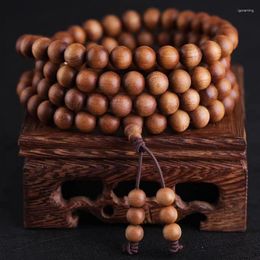 Strand India Mysol Bracelet en perles de bois de santal blanc naturel 108 pièces