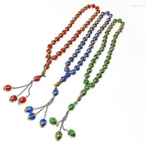 Strand Islamique Musulman Chapelet 12mm 33 Perle Gland Pendentif Prière Bracelet Cadeaux Spéciaux En Gros