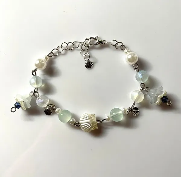 Bracelet fait main méduses Strand | Bijoux de charme perlé Y2K