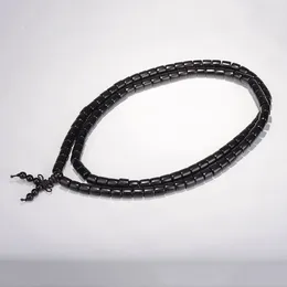 Strand Joursneige Bracelets en bois de santal noir naturel 108 perles de 6 mm / 8 mm