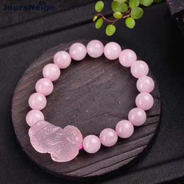 STRAND JOURSNEIGE POZE NATUURLIJKE CRYSTAL BRACELETS RAME KLEAGE MET PIXIU HANDER GELUKKELIJK VOOR VRIENDELS Single Lap sieraden kralen strengen