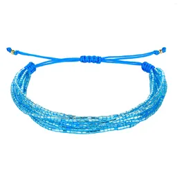 Strand KELITCH couleur bleue Miyuki Multi Bracelets de plage mélange coloré perles d'or faits à la main pour les femmes