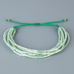 Strand KELITCH couleur verte Miyuki Multi Bracelets de plage mélange coloré perles d'or faits à la main pour les femmes