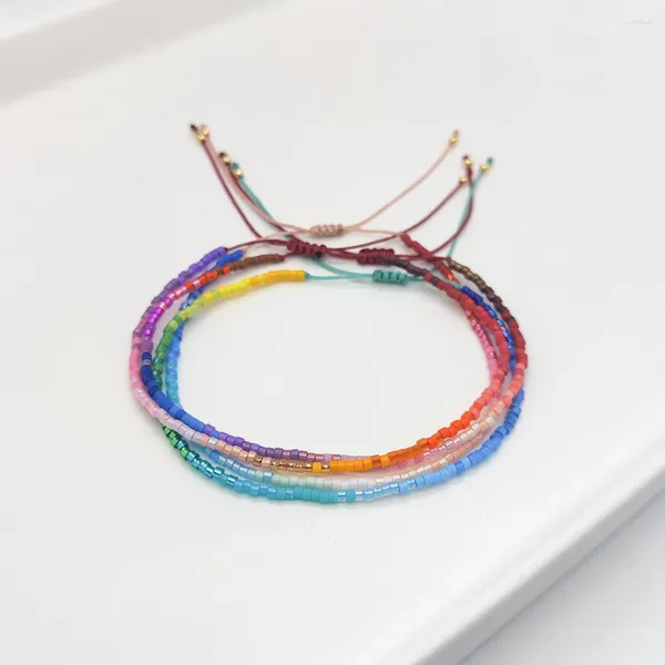 Strand KKBEAD Miyuki Bracelet pour femmes bijoux délicat dégradé couleur Bracelets cadeau Boho Style Hnadmade perlé Pulseras Mujer