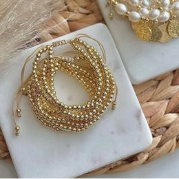 STRAND KKBEAD Meerlagige armbanden sieraden voor vrouwen Hoogte Kwaliteit Onvergoedde Koperen Gold vergulde kralen Kleurpulseras