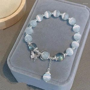 Strand Koreaanse mode imitatie opaal armband eenvoudige hanger ins maansteen kristal kraal maan sieraden geschenken