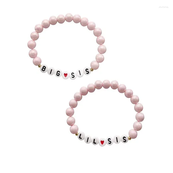 Bracelet élastique petite sœur pour femmes et filles, perles AB classiques, bijoux à la mode, voyage d'affaires, bureau, carrière de mariée