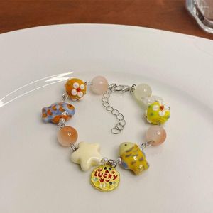 Bracelet poisson chanceux brin mignon Style coréen verre cocotier main corde bijoux accessoires Design de mode
