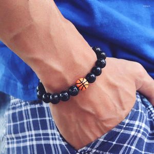 STRAND MANNEN 10MM kralen Bracelet Natuurlijke matte steen Minimalistische braclet Women Casual Basketball Sport Braslet Jewelry Gift Bijoux