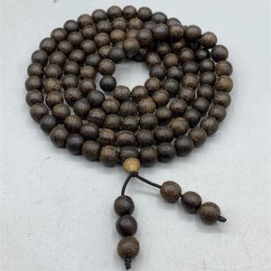 Strand Men Agarwood Aloes Hand String 8mm Bouddha Perles Médicamenteux Encens Pendentif Ornements En Bois Wenplay Cadeau Collier Chinois