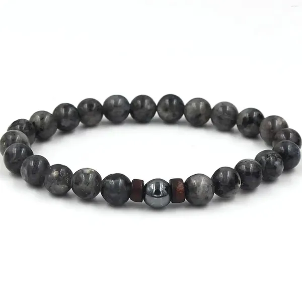 Bracelet de pierre volcanique pour hommes Stron