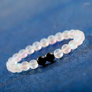 STRAND MEMAID GLAD CRYSTA Moonstone armbanden Handgemaakte vrouwen Shining Stone kralen bedelarmband sieraden cadeau