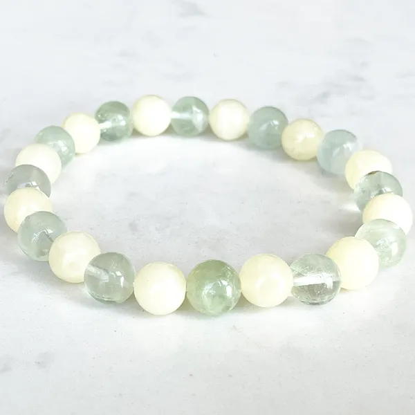 Strand Mg1721 Bracelet du zodiaque sagittaire f￩minin 8 mm onyx vert fluorite chakra bracele mala bijoux de pierres pr￩cieuses naturelles