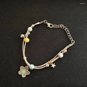 Brin mini-œuf poché à l'œuf mignon pendentif pendentif en céramique Bracelet Girl accessoires 2 styles