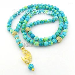 Strand MU14398 Cresent Mint Regenbloem Zorgenkralen Vergulde Islamitische Moslim Allah 99 Gebedskraal Ramadan Gift Misbaha