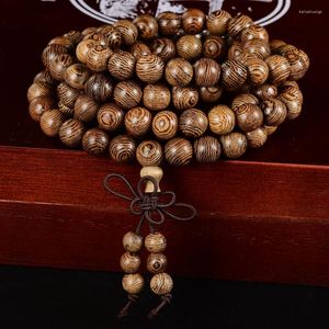 Strand Multi-capa cuentas de oración pulsera encanto meditación Yoga Rosario suerte madera para Mujeres Hombres joyería gota 2023