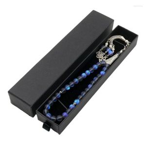 STRAND MUSLIM TASBIH LUMINOUS Crystal Bracelet 8mm kralen Islamitische gebed sieraden Tasbeh Bead Masbaha Familie Gift