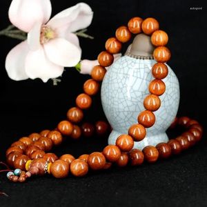 Strand Myanmar Yellow Pear Roary 20mm59 voiture à main suspendue Hommes et femmes à la main pour les femmes Sandal Buddha Boule Bracelet Artisanat