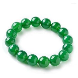 Brin naturel Chrysoprase Agate cristal gemme bien-être mode richesse Bracelets femmes porte-bonheur vert pierre perles Bracelet