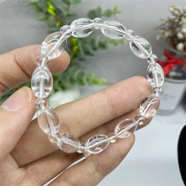 Bracelet à Quartz clair naturel, 1 pièce, bijoux en cristal de pierres précieuses à la mode pour femmes, guérison, bohémien, cadeau de vacances