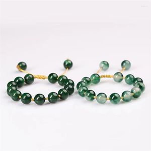 Brin cristal naturel calcédoine chanceux vert Jade Bracelet bricolage cadeau taille réglable femmes hommes amoureux bijoux livraison directe