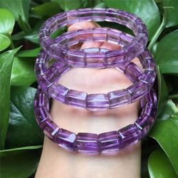 Bracelet en cristal naturel violet, brin de main, rangée de main pour femme, lavande, améthyste, Jade Violet, Pulseras Para Parejas