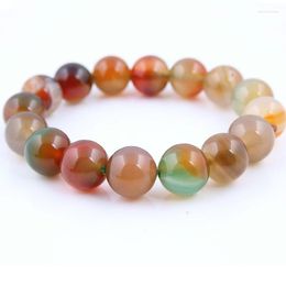 Strand Cristal Naturel Yoga Énergie Agata Onyx Perles Bracelet Reiki Prière Bracelets Pour Hommes Cadeau 12mm 14mm