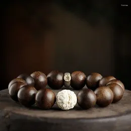 Brin de bracelet d'ivoire naturel de brin Kalimantan vide tibétain bodhisattva pour les hommes