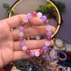 Strand Natural Moonstone Strawberry Crystal Stone Handmade Diy Sieraden voor vrouw Originele genezing Bangle Energie cadeau