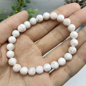 Bracelet en Rhodonite naturelle, perles rondes pour femmes et hommes, guérison Fengshui, bijoux énergétiques, cadeau pour amoureux, 7.5MM, 1 pièces