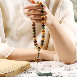 Brin racine naturelle Duobao perles à main jouet à main pour femme Bodhi graine bouddha Bracelet pour homme