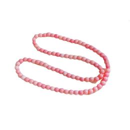 Strand Natural Rouge Snail Multi-Circle Pulsera para mujeres Coral de coral rosa Buda Beads Joyería de estilo étnico
