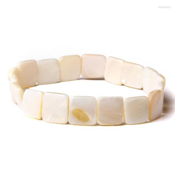 Strand Natural Shell Perles Bracelets Pour Femmes Hommes Bohême Irrégulier Bracelet Élastique À La Main D'été Mer Style Plage Bijoux