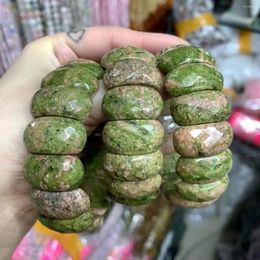 Strand Natural Unakite Stone Beads Bracelets for Women Men Men Simple Energy Academic Magnetic Field Bijoux Party Gift Wholesale