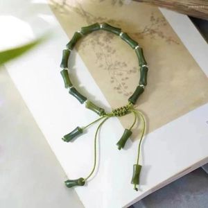 Strand Niche Design Retro Bracelet Men Femmes Verre Verre Chinois Style Bijoux Accessoires Unisexe Imitation Jade