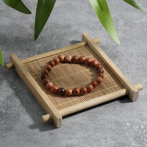 Brin OAIITE 8mm bouddha tibétain prière Yoga méditation corde de perles en bois naturel corde élastique pour hommes et femmes perles porte-bonheur