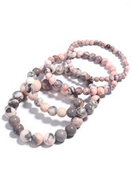 Bracelet zébré de Strand Oaiite pour les hommes Huile essentielle diffusant yoga extension guérison rose pierre femmes bijoux énergétiques
