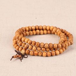 Bracelet en bois de pêche pour femmes et hommes, Niche du zodiaque, perles de prière, bijoux sculptés naturels purs, anneau uni en bois