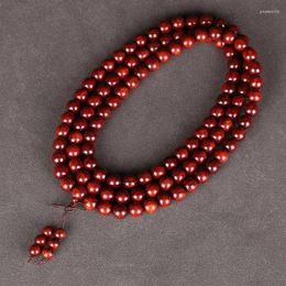 Strand Pterocarpus Santalinus 108 haute densité immergé matériau plus ancien fait perles de prière Style ethnique bracelet chapelet en bois de rose
