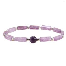 Pulseira de cristal roxa com fios femininos, joias ajustáveis, presentes para amigos e amantes, festa, pulseiras