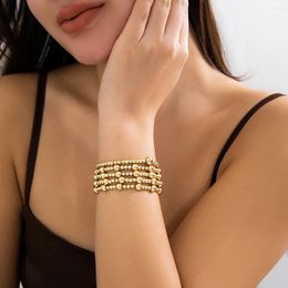 Strand PuRui Bohemian Goud Kleur CCB Acryl Rocailles Armband Voor Vrouwen Multilayer Kralen Armbanden Sieraden Trendy Feestcadeaus