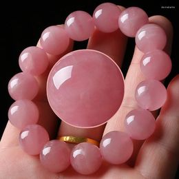 STRAND QUARTZ Crystal Poze Powder Natural Stone Streate Bracelet Elastische koord Pulserase Sieraden Liefhebbers Vrouw Gift