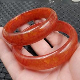 Stron Red Jasper Bloods Xiuyan Bracelet Jade pour femmes