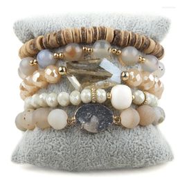 Strand RH Mode Bohême Perlé Bracelet Ensembles 5pc Pile Bracelets Ensemble Pour Femmes Bijoux Cadeau Amis Anniversaire