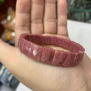 Strand Rhodonite Stone Beads Bracelet Natural Gemstone Jewerly Bangle For Women Gift Wholesale!