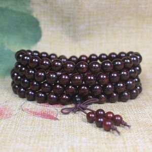 Strand S 8mm 108 Stuks Bloed Sandelhout Armband Boeddha Lotusbloem Hanger Meditatie Maken Houten Kralen Vrouwen Mannen Sieraden