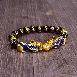 STRAND SANSKRIT CHARM Bead Bracelet Feng Shui Pixiu Veel geluk armbanden voor mannen vrouwen Chinese Dragon Piyao trekken rijkdom Lucky Sieraden aan