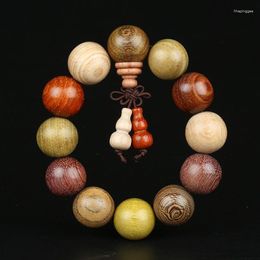 Brin vendant plus de perles de trésor bouddha Bracelet bois de santal main chaîne sang Longmu chapelet Nanmu bijoux hommes Style chinois